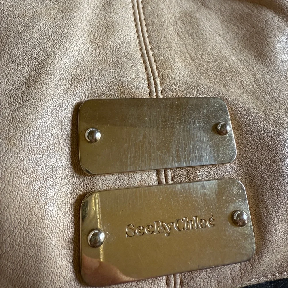 See By Chloe Black, Blush & Pink Leather Tote Bag